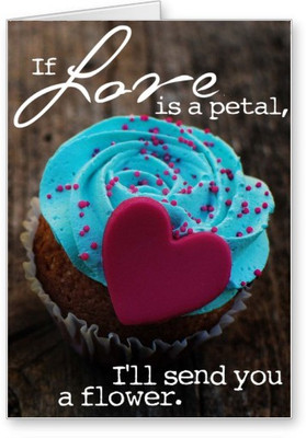 

Lolprint Love Rose Cupcake Greeting Card(Multicolor, Pack of 1)