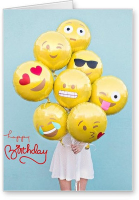 

Lolprint Happy Birthday Greeting Card(Multicolor, Pack of 1)