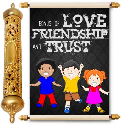 

Lolprint Gold Friendship Day Gift Scroll Greeting Card(Multicolor, Pack of 1)