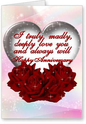 

Lolprint Happy Anniversary Greeting Card(Multicolor, Pack of 1)