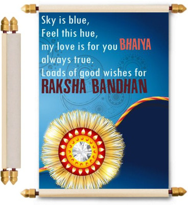 

Lolprint Rakhi Gifts Scroll Greeting Card(Multicolor, Pack of 1)