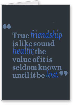 

Lolprint Quote Friendship Day Greeting Card(Multicolor, Pack of 1)