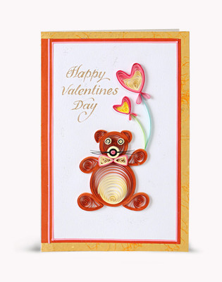 

Handcrafted Emotions Valentines Day Greeting Card(Multicolor, Pack of 1)