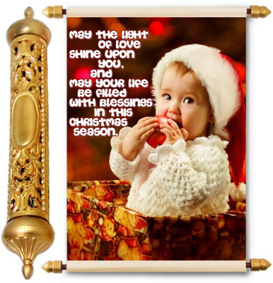 

Lolprint Christmas Season Gold Scroll Greeting Card(Multicolor, Pack of 1)
