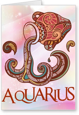 

Lolprint Aquarius Zodiac Sign Greeting Card(Multicolor, Pack of 1)