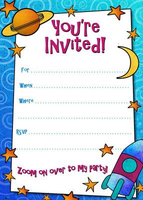 

Power Plus Birthday Invitation on Metallic Sheet Invitation Card(Blue, White, Pack of 50)
