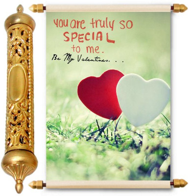 

Lolprint Gold Love Scroll Greeting Card(Multicolor, Pack of 1)