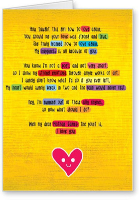 

Lolprint Happy Anniversary Greeting Card(Multicolor, Pack of 1)