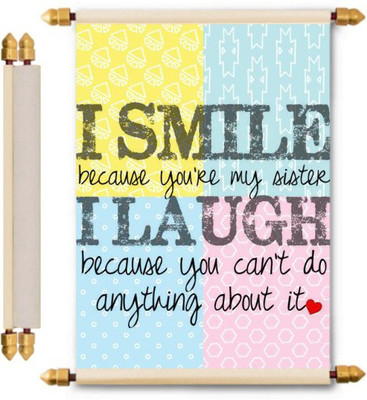 

Lolprint Rakhi Gifts Scroll Greeting Card(Multicolor, Pack of 1)