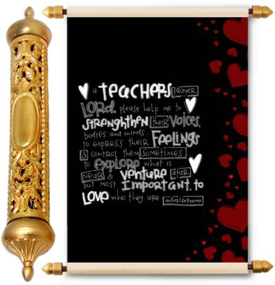 

Lolprint Gold Teachers Day Gift Scroll Greeting Card(Multicolor, Pack of 1)