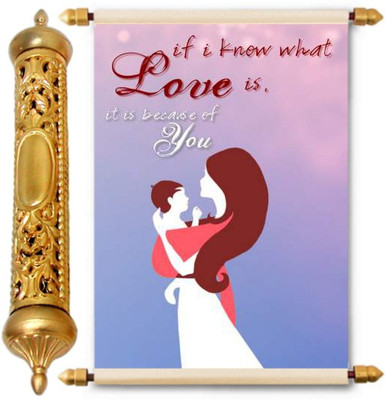 

Lolprint Gold Mothers Day Gift Scroll Greeting Card(Multicolor, Pack of 1)