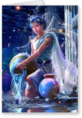 

Lolprint Aquarius Zodiac Sign Greeting Card(Multicolor, Pack of 1)