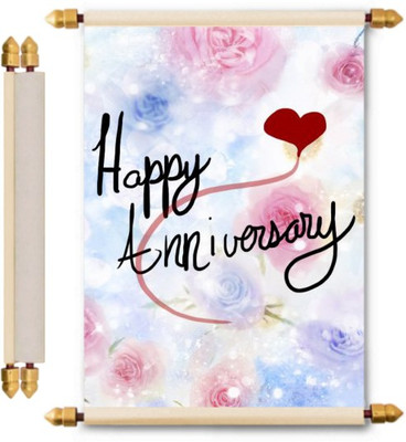

Lolprint Anniversary Scroll Greeting Card(Multicolor, Pack of 1)