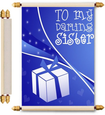 

Lolprint Rakhi Gifts Scroll Greeting Card(Multicolor, Pack of 1)