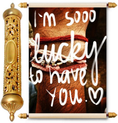 

Lolprint Gold Rakhi Gift Scroll Greeting Card(Multicolor, Pack of 1)