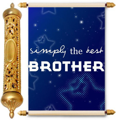 

Lolprint Gold Rakhi Gift Scroll Greeting Card(Multicolor, Pack of 1)