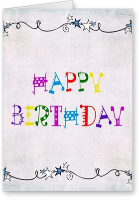 

Lolprint Happy Birthday Greeting Card(Multicolor, Pack of 1)