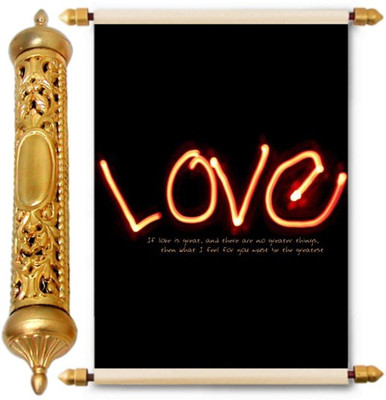 

Lolprint Gold Love Scroll Greeting Card(Multicolor, Pack of 1)