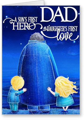 

Lolprint DAD Hero Love Fathers Day Greeting Card(Multicolor, Pack of 1)