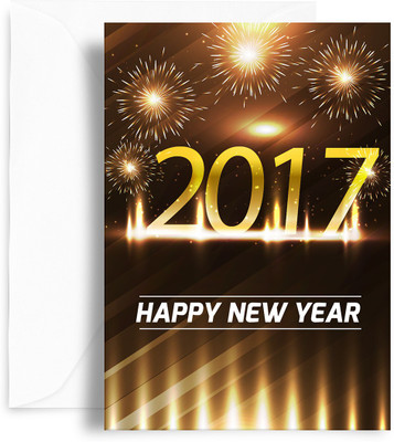 

Kaarti Happy New Year Greeting Card(Multicolor, Pack of 1)