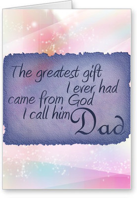

Lolprint Gift Fathers Day Greeting Card(Multicolor, Pack of 1)