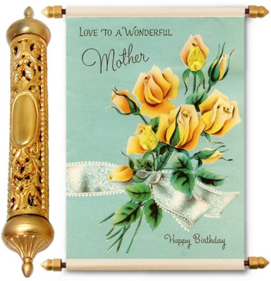 

Lolprint Gold Birthday Gift Scroll Greeting Card(Multicolor, Pack of 1)