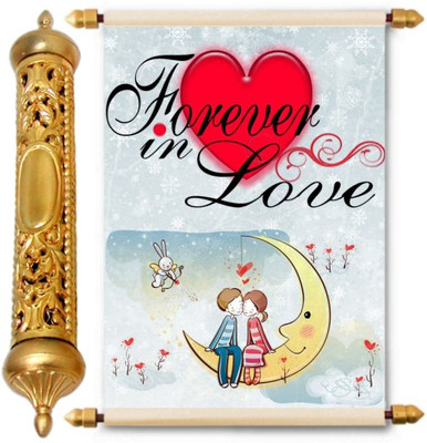 

Lolprint Gold Love Scroll Greeting Card(Multicolor, Pack of 1)