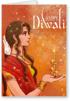 

Lolprint Diwali Greeting Card(Multicolor, Pack of 1)