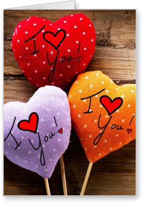 

Lolprint I Love You Greeting Card(Multicolor, Pack of 1)