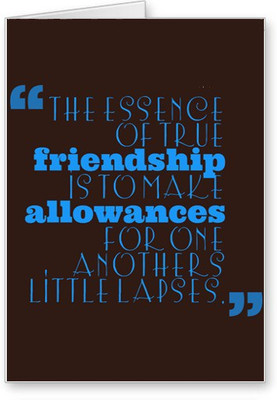 

Lolprint Quote Friendship Day Greeting Card(Multicolor, Pack of 1)