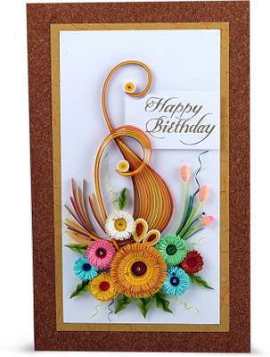 

Handcrafted Emotions Handmade Birthday Greeting Card(Multicolor, Pack of 1)