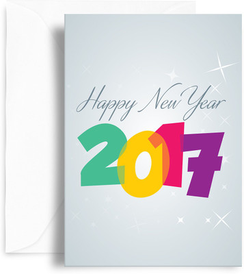 

Kaarti Happy New Year Greeting Card(Multicolor, Pack of 1)