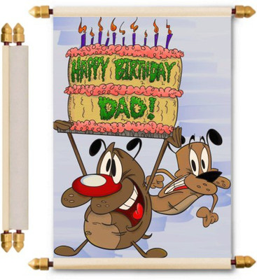 

Lolprint Birthday Scroll Greeting Card(Multicolor, Pack of 1)
