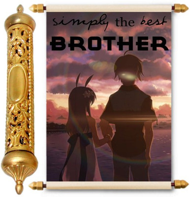 

Lolprint Gold Rakhi Gift Scroll Greeting Card(Multicolor, Pack of 1)