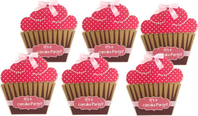 

Crack of Dawn Crafts Invitation Card(Pink, Pack of 6)