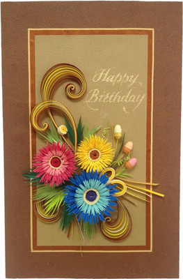 

Handcrafted Emotions Birthday Greeting Card(Multicolor, Pack of 1)
