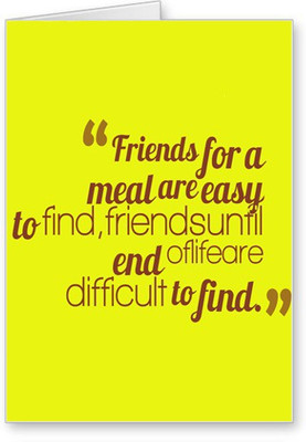 

Lolprint Quotes Friendship Day Greeting Card(Multicolor, Pack of 1)