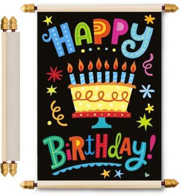 

Lolprint Birthday Scroll Greeting Card(Multicolor, Pack of 1)