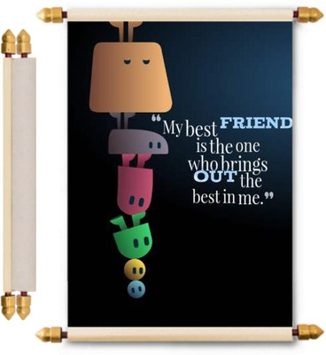 

Lolprint Friendship Gifts Scroll Greeting Card(Multicolor, Pack of 1)