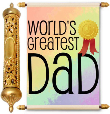 

Lolprint Gold Fathers Day Gift Scroll Greeting Card(Multicolor, Pack of 1)