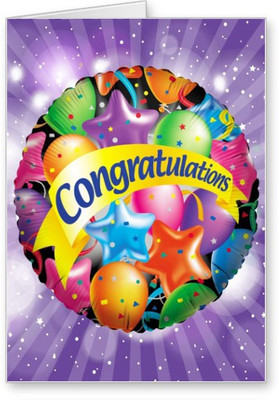 

Lolprint Congratulations Greeting Card(Multicolor, Pack of 1)