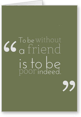 

Lolprint Quote Friendship Day Greeting Card(Multicolor, Pack of 1)