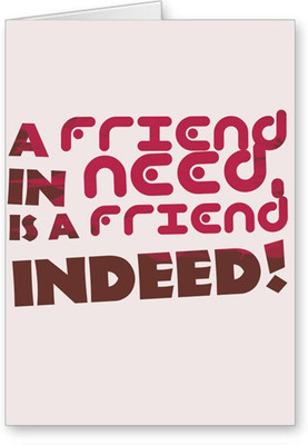 

Lolprint Quotes Friendship Day Greeting Card(Multicolor, Pack of 1)