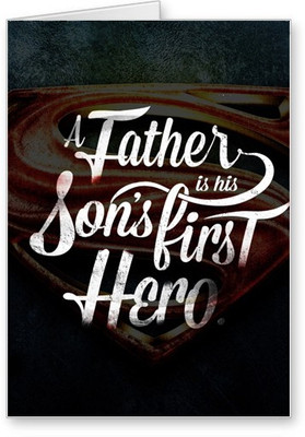 

Lolprint Super Hero Fathers Day Greeting Card(Multicolor, Pack of 1)