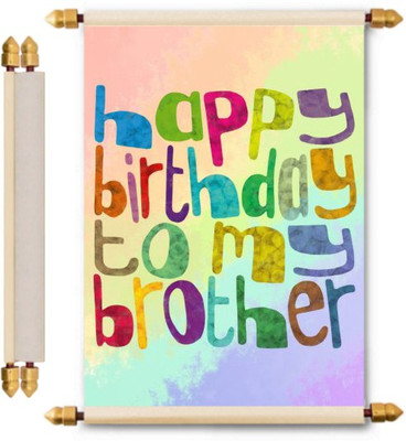 

Lolprint Birthday Scroll Greeting Card(Multicolor, Pack of 1)