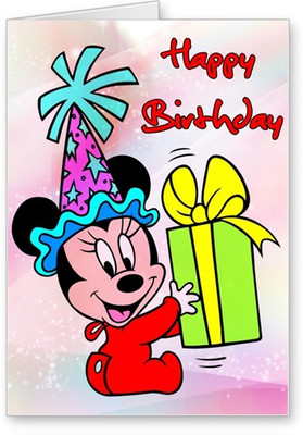 

Lolprint Baby Mickey Happy Birthday Greeting Card(Multicolor, Pack of 1)