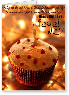 

Lolprint Happy Birthday Payal Greeting Card(Multicolor, Pack of 1)