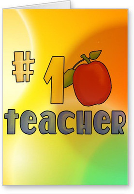 

Lolprint No. 1 Teacher Greeting Card(Multicolor, Pack of 1)