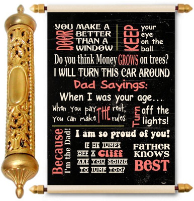 

Lolprint Gold Fathers Day Gift Scroll Greeting Card(Multicolor, Pack of 1)