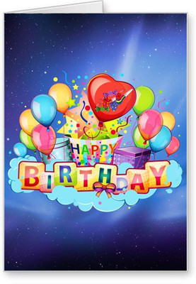 

Lolprint Happy Birthday Greeting Card(Multicolor, Pack of 1)